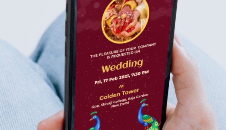 Digital Wedding Invitation card