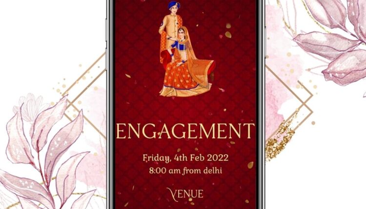 engagement invitation card design